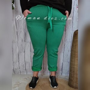 Pantalón cuadritos verde