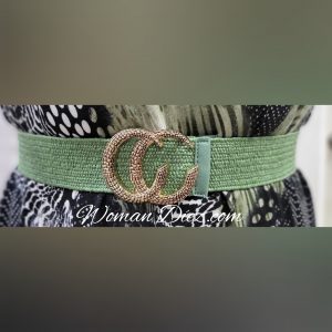 Cinturón Gucci Verde Militar