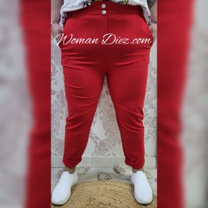 Pantalón Mom fit Rojo