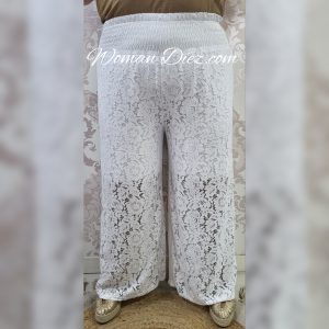 Pantalón Encaje Blanco