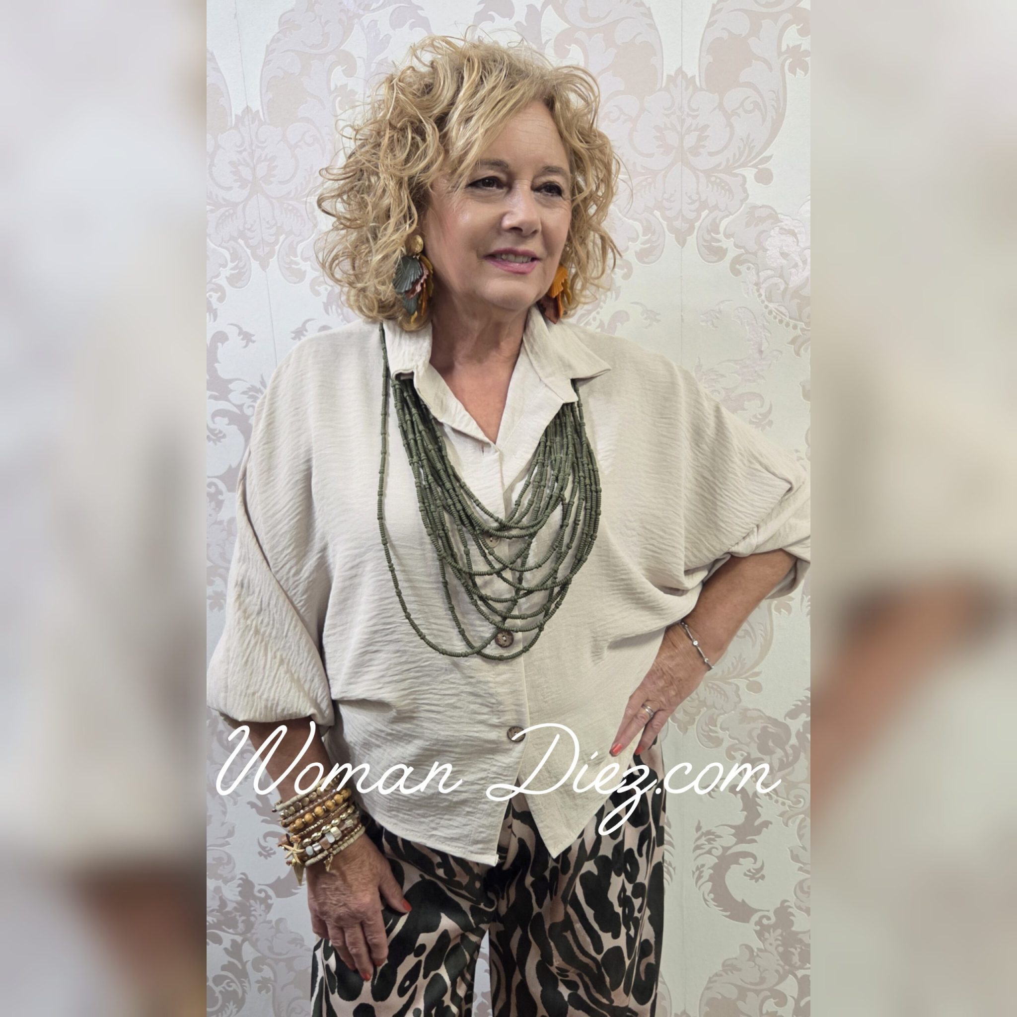 Blusa Japonesa Crema - Imagen 2