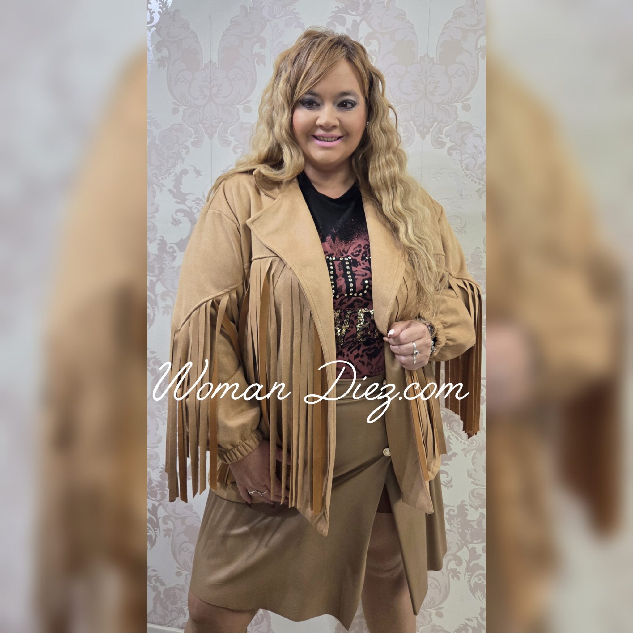 Chaqueta Oeste Camel - Imagen 2