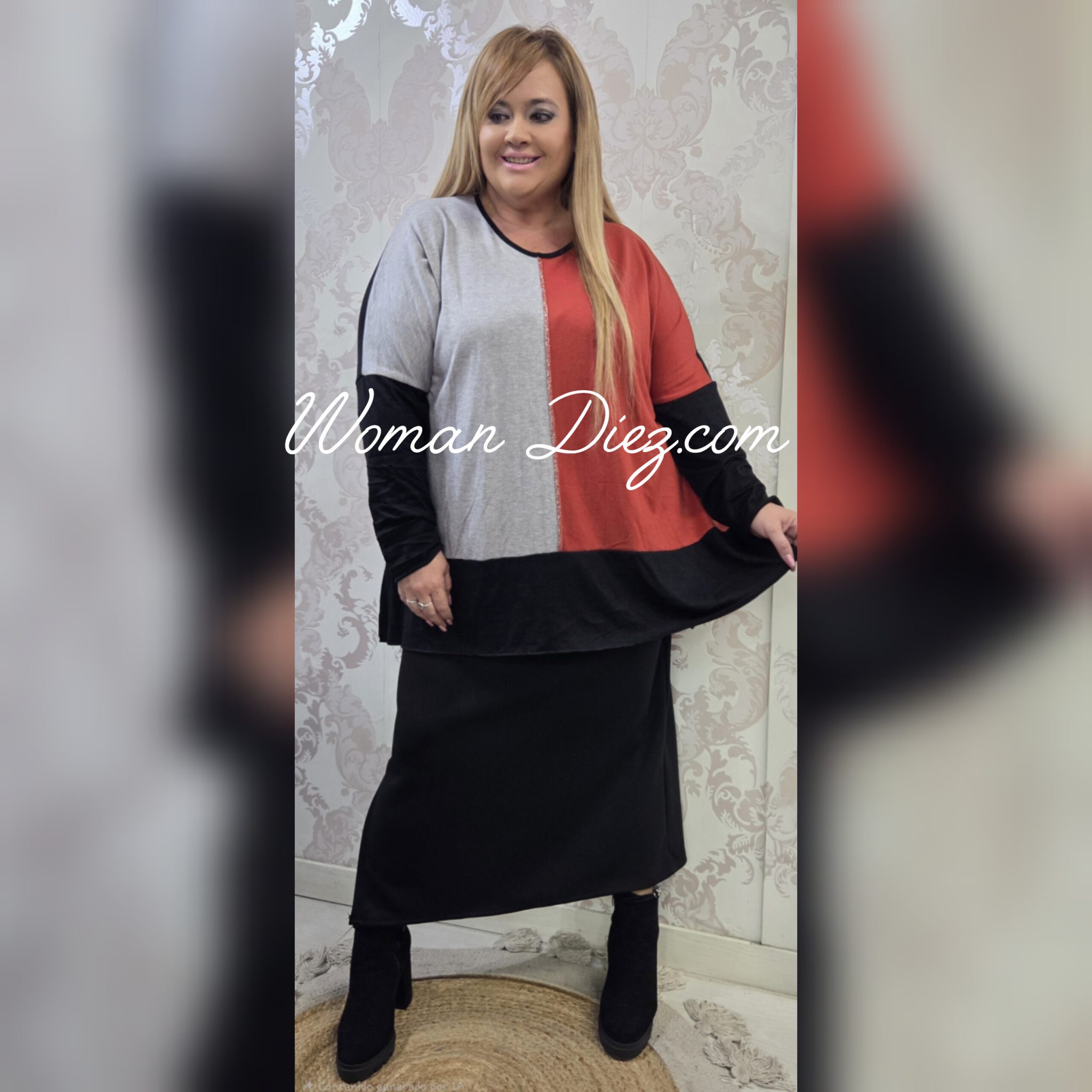 Jersey Bicolor Teja - Imagen 2