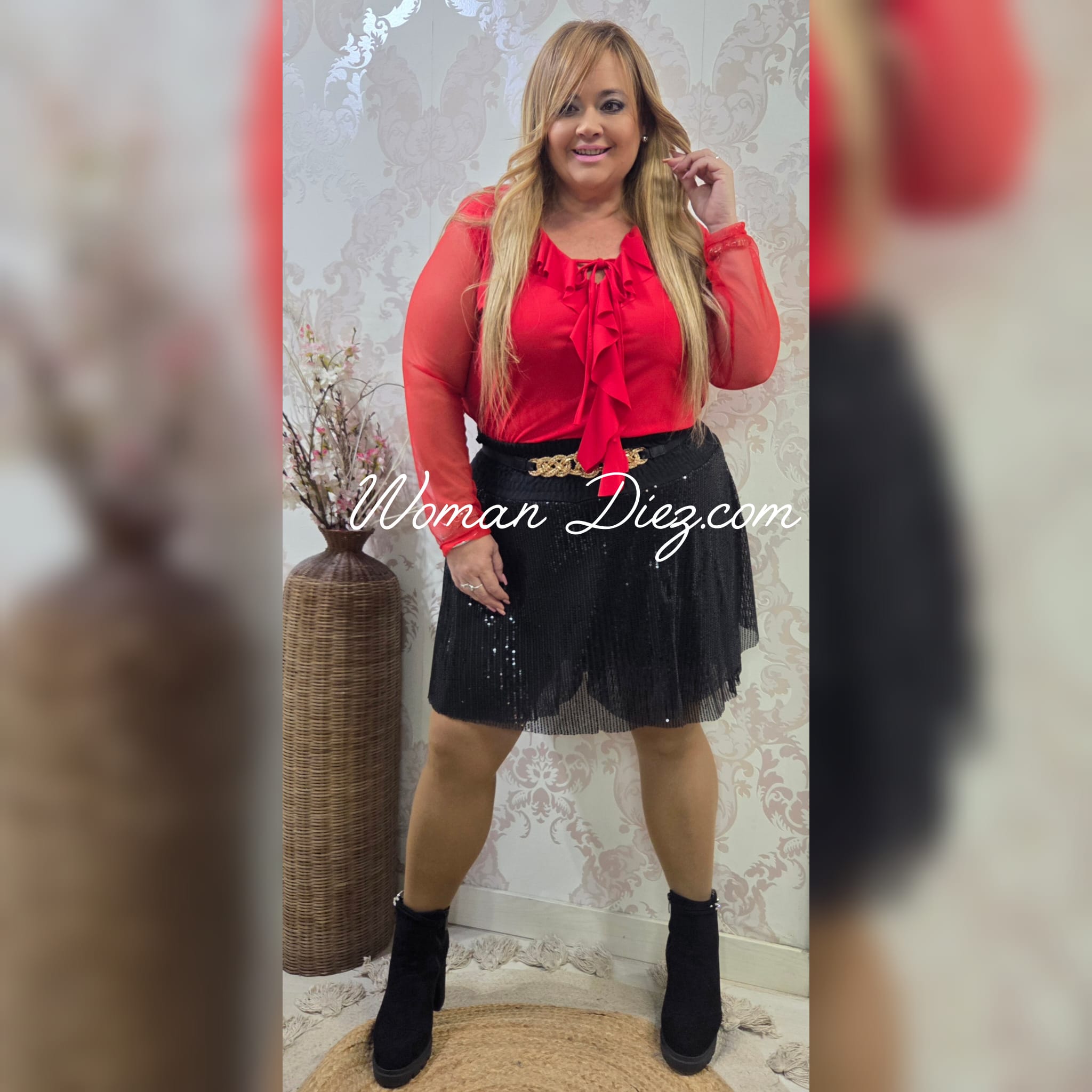 Blusa Egipcia Roja - Imagen 2