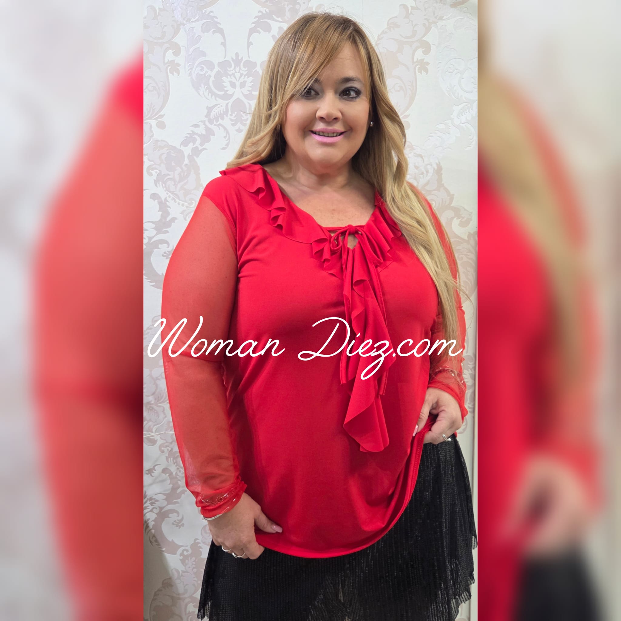 Blusa Egipcia Roja - Imagen 3