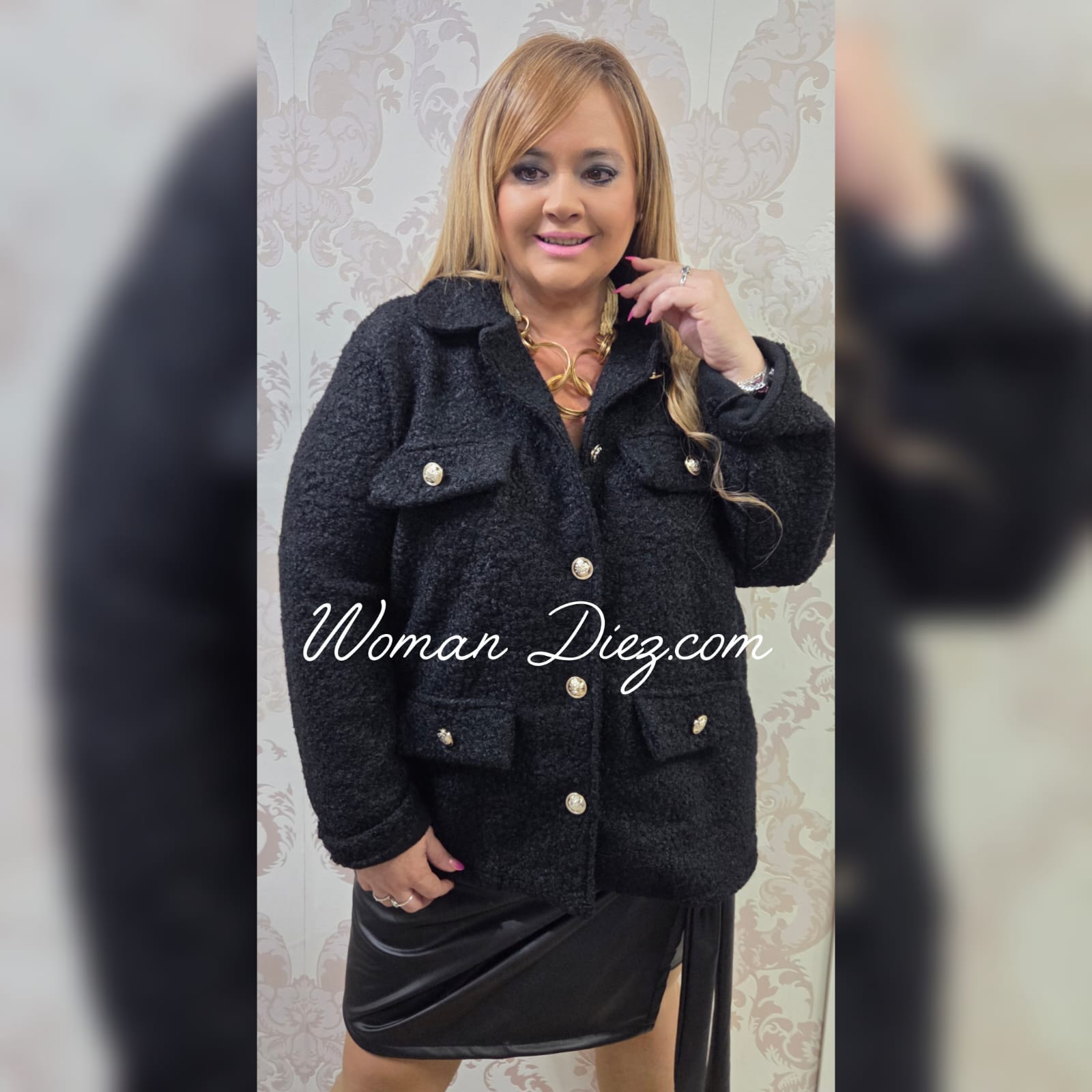 Chaqueta Borreguito Negra - Imagen 2