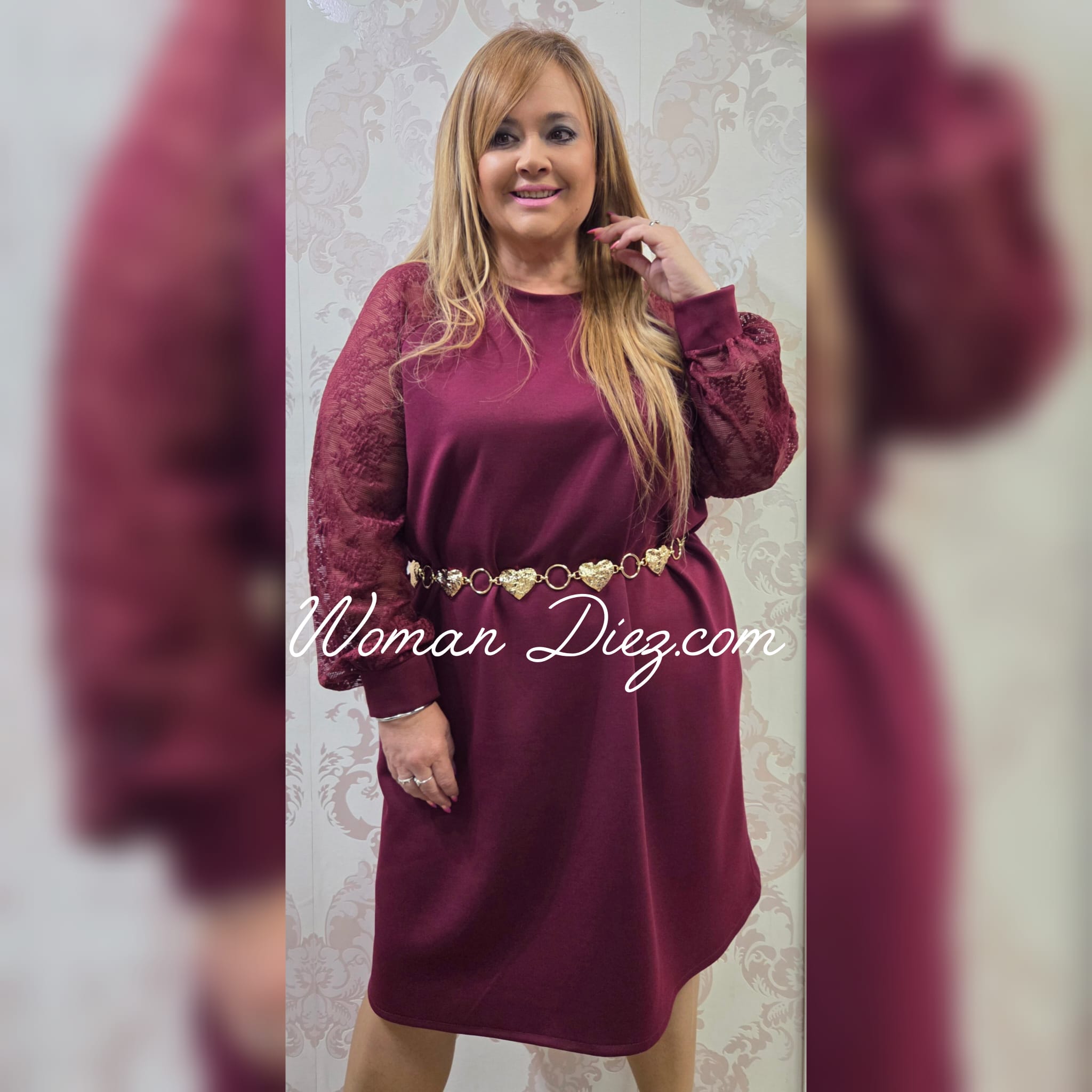 Vestido Cindy Burdeos - Imagen 3