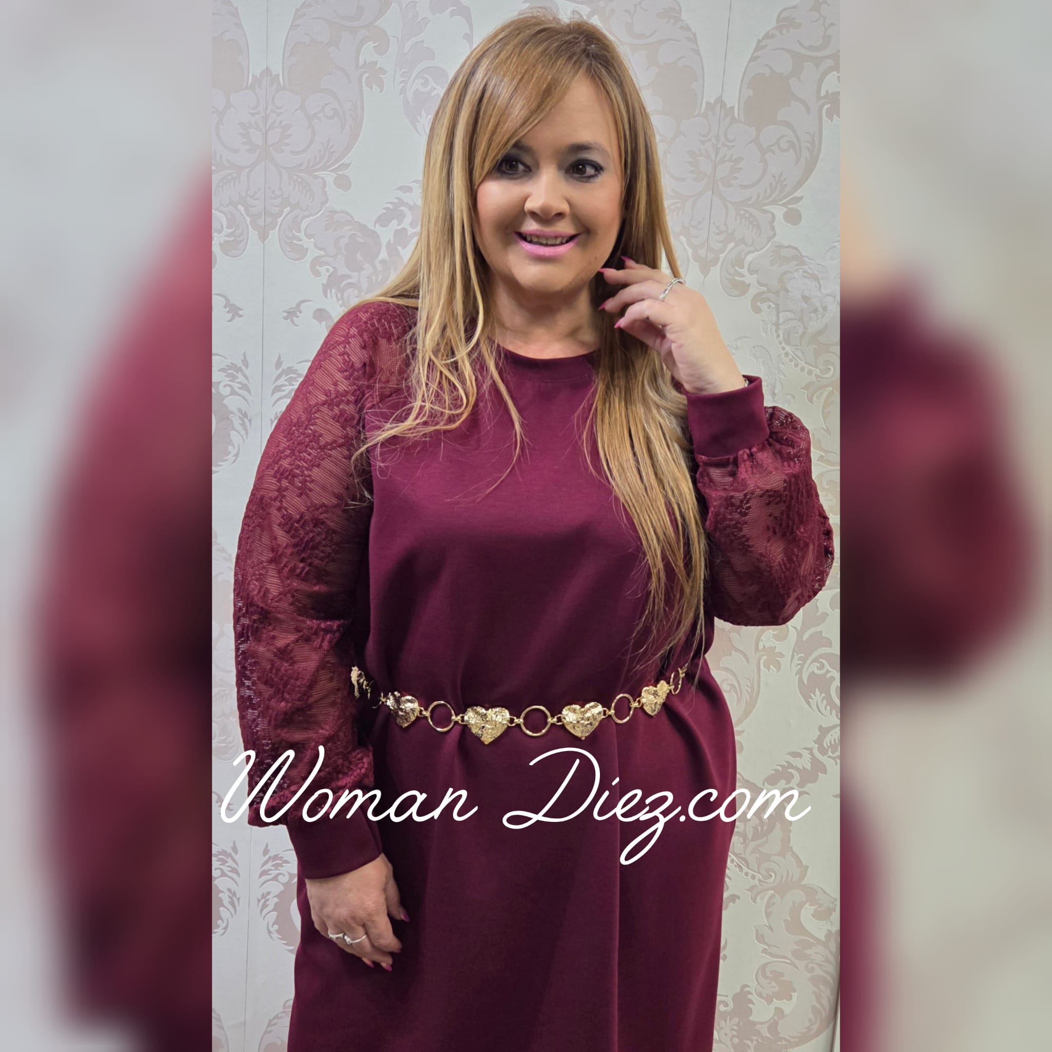 Vestido Cindy Burdeos - Imagen 2