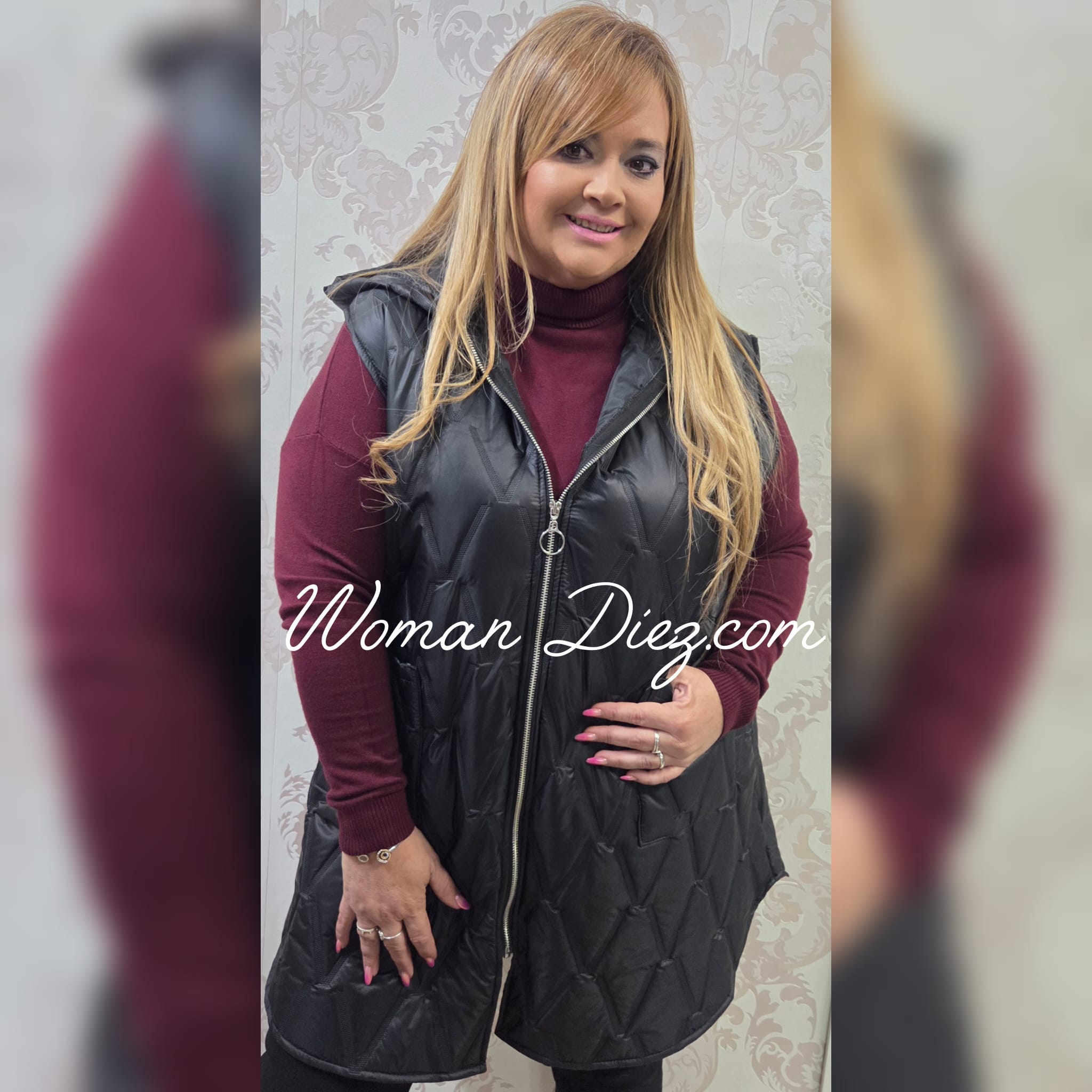 Chaleco Pluma Negro - Imagen 2