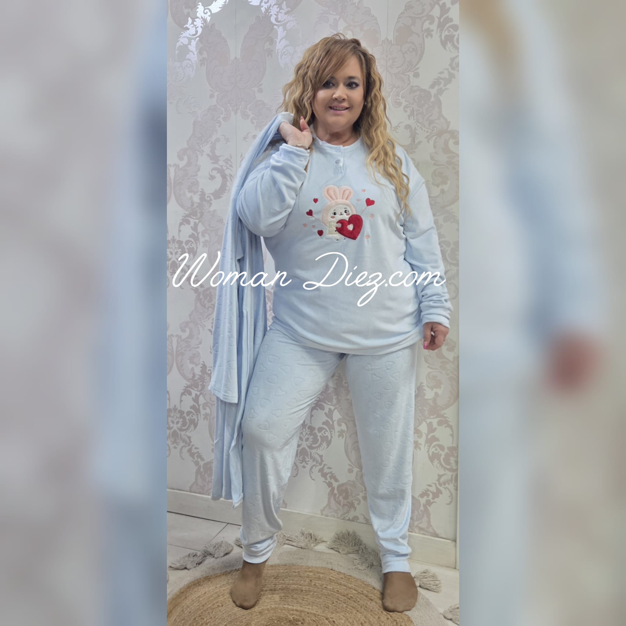 Conjunto de 3 piezas Corazon Celeste - Imagen 2