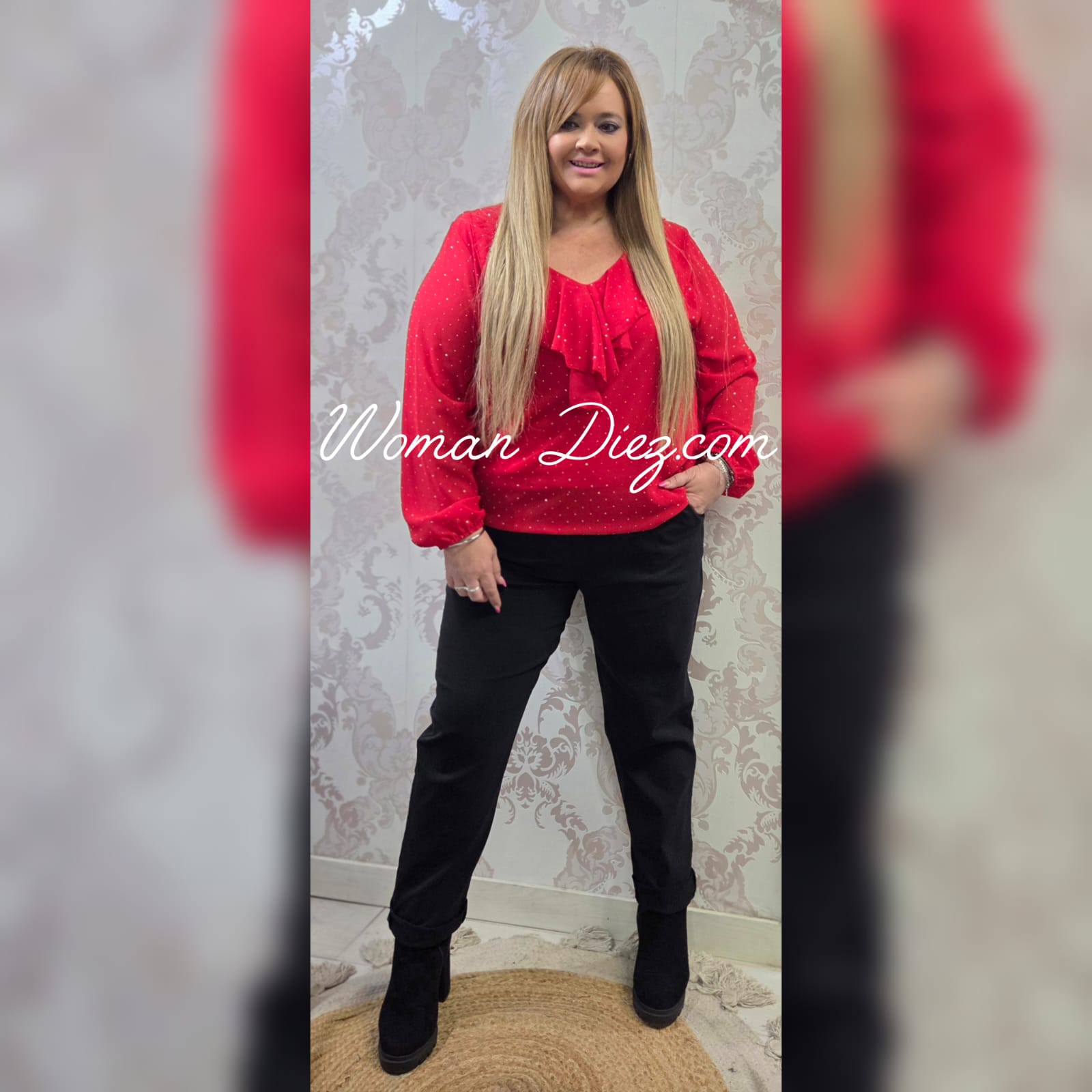 Blusa Volante Brillo - Imagen 2