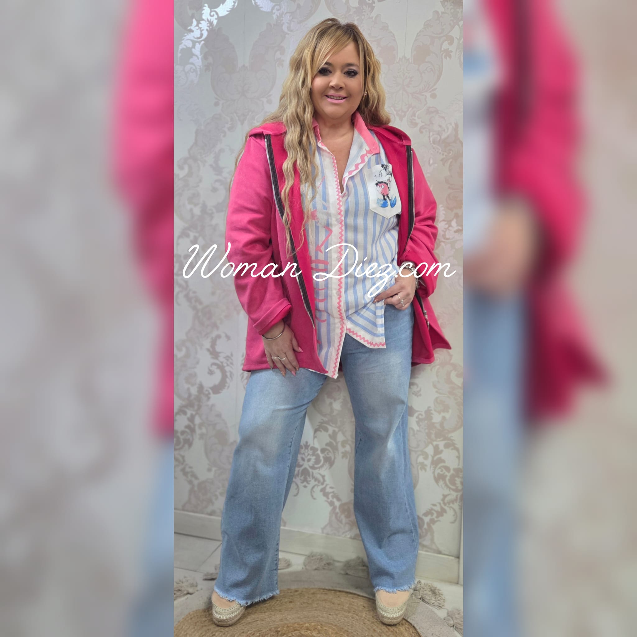 Chaqueta Antelina Fresa - Imagen 3