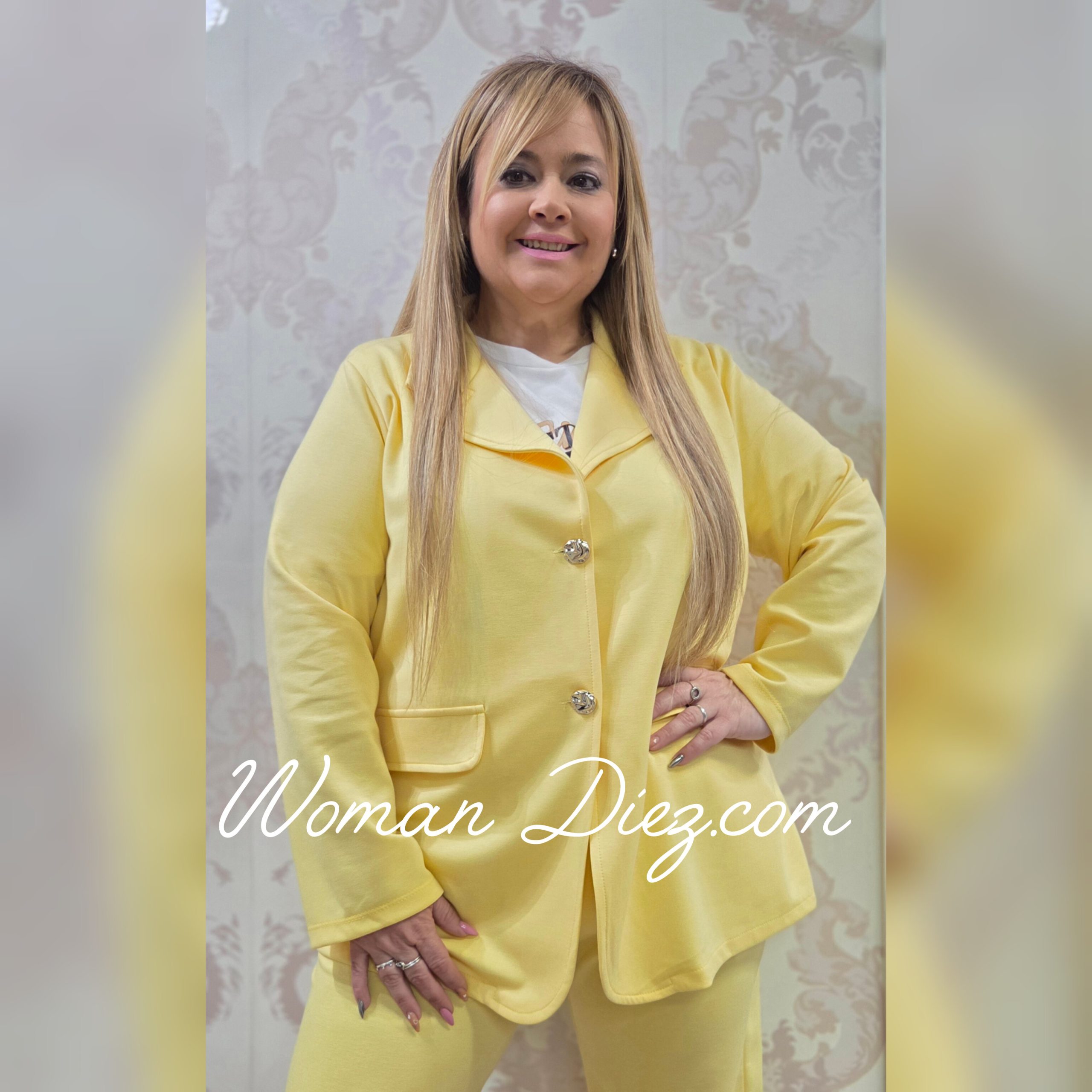 Chaqueta Traje Deportiva Amarilla - Imagen 3