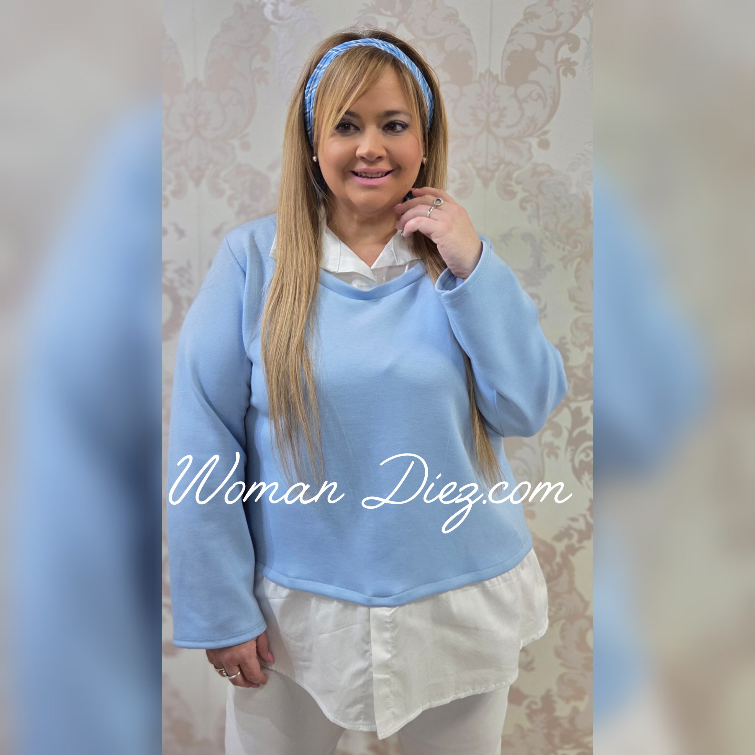 Sudadera Single Celeste - Imagen 2