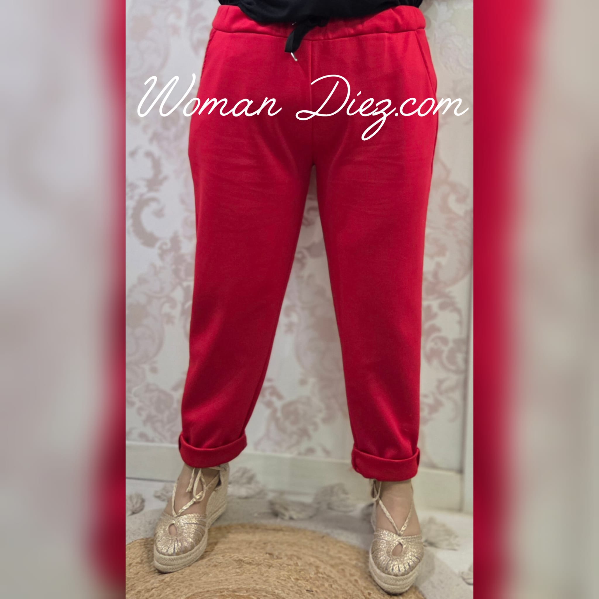 Pantalón Traje Deportivo Rojo - Imagen 2