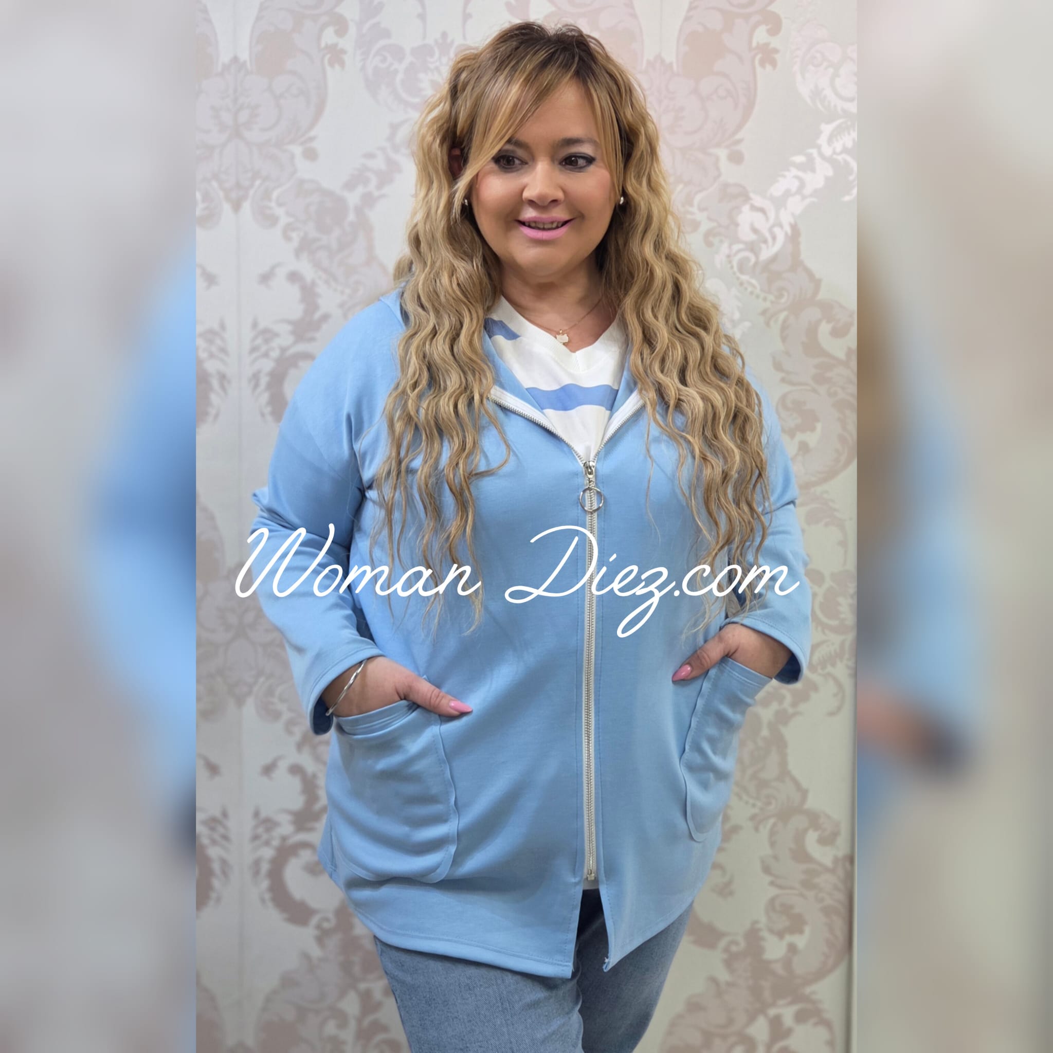 Chaqueta Sport Celeste - Imagen 2